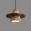 Axyaa Hat Shaped Stone Dining Pendant Lamp