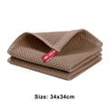 Axyaa Soft Cotton Towel Kitchen Dish Rags Honeycomb Face Wash Cleaning Cloth