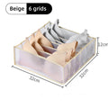 Axyaa Wardrobe Organizer Box Set for Clothes, Bras, Underwear, Socks - Breathable Mesh Bags