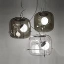 Axyaa Glass Ball Pendant Lamp for Restaurant Retro Coffee Bar Bedside Table