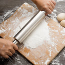 Axyaa Stainless Steel Rolling Pin for Baking and Cooking