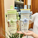 Axyaa Stainless Steel Tumbler with Ceramic Liner & Strap, 720ML Capacity