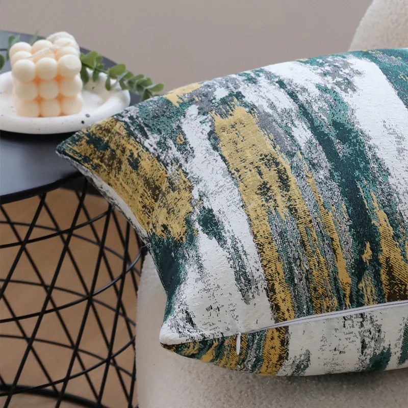 Axyaa Green Gradient Cushion Cover - Nordic Style Home Decor Pillow Cover