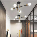 Axyaa Nordic LED Ceiling Chandelier for Bedroom Living Room E27 Fixtures