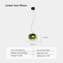 Axyaa Nordic Glass LED Pendant Lights Industrial Chandelier for Home Decor