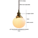Axyaa Glass Ball LED Pendant Chandelier - Nordic Modern Hanging Light