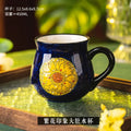 Retro Ceramic Coffee Mug by Axyaa - Creative Office Breakfast Cup