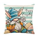 Axyaa Spring Rabbit Pillowcase 45x45cm Decorative Linen Sofa Cushion Cover