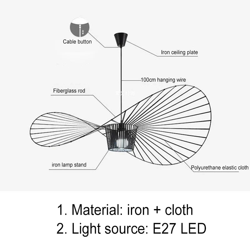 Axyaa Nordic LED Pendant Light Chandelier for Modern Home Decor