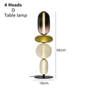 Axyaa Nordic Glass Table Lamp - LED Decor Lighting for Home and Exhibition