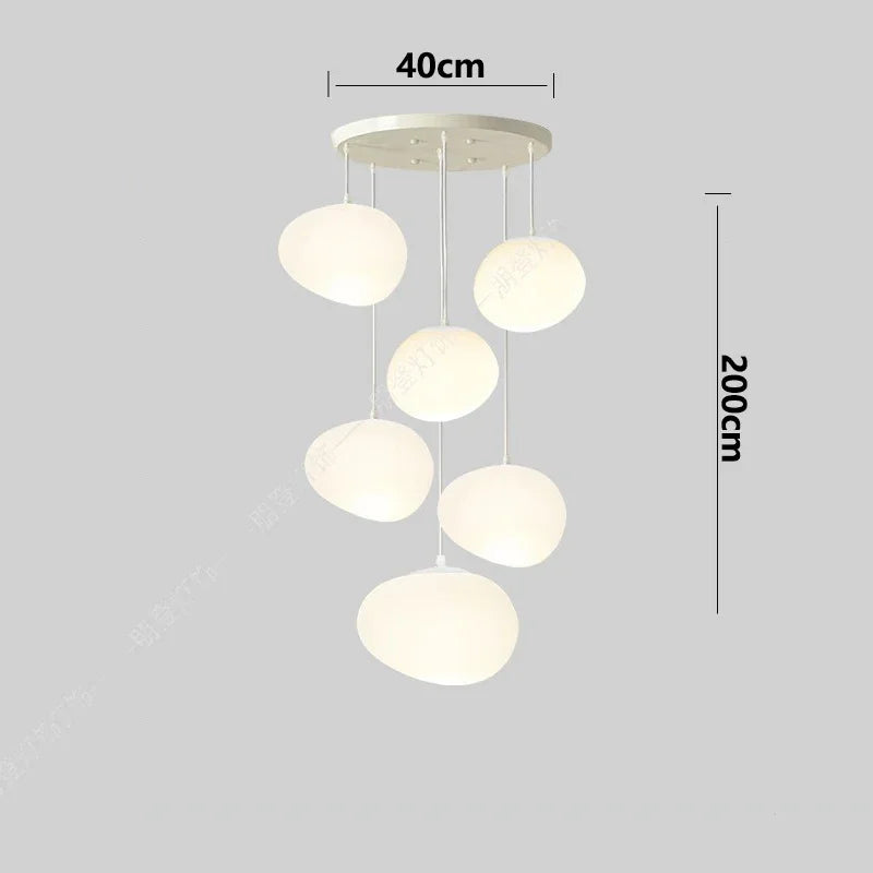 Axyaa Nordic Stair Chandelier Living Room Dining Pendant Ceiling Light
