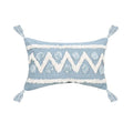 Geometric Tufted Tassel Pillow Covers for Home Decor by Axyaa
