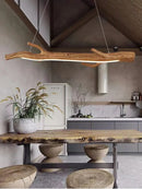 Axyaa Resin Branch Pendant Light - Simulated Wood Color