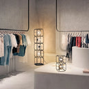 Axyaa Nordic LED Floor Lamp, Iron Block Design for Stylish Indoor Lighting in Bedroom/Living Room