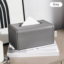 Axyaa Waterproof Leather Tissue Box Cover Napkin Holder for Home, Car, Office