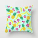 Axyaa Fruit Cushion Cover Collection: Avocado Orange Strawberry Print Party Decor