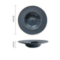 Axyaa Ceramic Straw Hat Salad Plate for Stylish Dining Experience