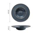 Axyaa Ceramic Straw Hat Salad Plate for Stylish Dining Experience