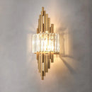 Axyaa Crystal Wall Lamp: Champagne Gold Light Luxury for Living Room, Bedroom, Dining Hall
