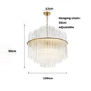 Axyaa Grand Hotel Crystal Pendant Light