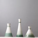 Axyaa Green Gradient Ceramic Vase for Stylish Living Room Decor