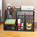 Axyaa Metal Pen Holder Desktop Storage Box Office Supplies Student Decor