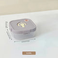 Axyaa Divided Lunch Box: Leakproof Portable Container for Salad, Fruit, and Bento