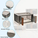 Axyaa Collapsible Storage Bins with Lid Set