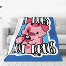Axyaa Cozy Warm Throw Blanket for Spring/Autumn - Fat Nugget Design