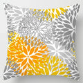 Axyaa Yellow Flower Pillowcase for Home Sofa Lumbar Cushion