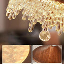 Axyaa Walnut Retro Pendant Light for Restaurant, Bedroom, Bar - LED Chandelier