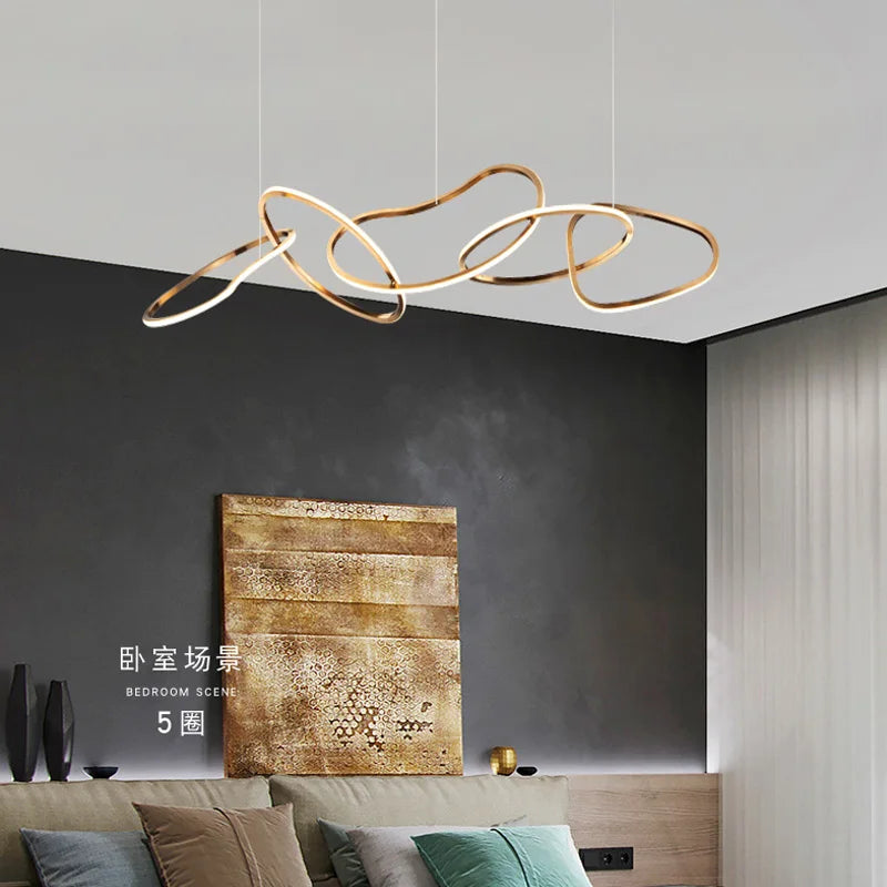 Modern Nordic Chandeliers by Axyaa: Pendant Lights for Dining Room, Ceiling Hanging Lamps