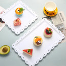 Axyaa Dessert Plates Set - Reusable PP Material for Hotel, Restaurant, Party