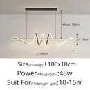 Axyaa Modern LED Dining Chandelier Pendant Lights for Home Interior Decor