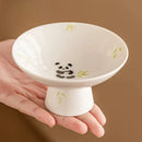 Axyaa Panda Fruit Dish Handmade Pastry Plate Food Storage Tray Household Hospitality Plates