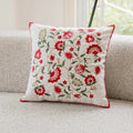 Axyaa Dandelion Leaves Embroidered Cushion Cover, Country Style, 45x45cm