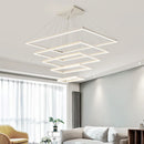 Axya Nordic LED Chandeliers Black/White Aluminum Acrylic Pendant Lamp for Modern Home Decor