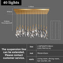 Axyaa Luxury Villa Hall LED Chandelier with Custom Glass Pendant Light