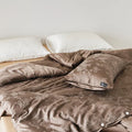 Axyaa Eucalyptus & Cotton Jacquard Duvet Cover Set - High Quality Bed Linens