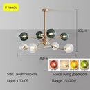 Axyaa Minimalist Magic Bean & Bubble Molecular Pendant Lamps for Nordic Living, Bedroom & Dining