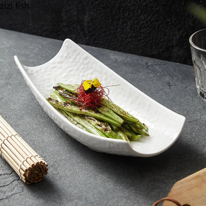 Axya Stone White Ceramic Dinner Plate for Restaurants and Home Dining