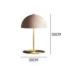 Axyaa Mushroom Table Lamp, Pink Night Light, American Style, Villa Bedroom, Study Desk