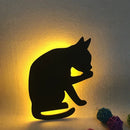 Axyaa Cat Sensor LED Night Light Wall Lamp for Room Lighting Deco