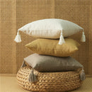 Yellow Linen Cushion Cover by Axyaa ��� Decorative Home Sofa Pillowcase