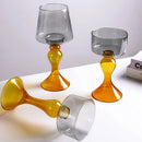 Axyaa Geometric Glass Vase Candle Holder Tall Flowerpot Home Decor
