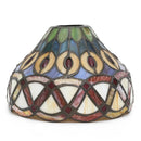 Stained Glass Peacock Lampshade, Handmade Phoenix Tail Design for Pendant Light - Axyaa