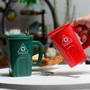 Axyaa Ceramic Trash Can Coffee Cup - Funny & Creative Mug Gift