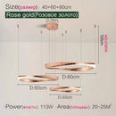 Axyaa Nordic LED Pendant Chandelier for Modern Living Room Lighting
