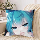 Axyaa Hatsune Miku Cushion Cover Set - Anime Fall Decor 45x45cm