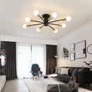 Axyaa Nordic Sputnik Ceiling Chandelier Semi Flush Mount LED Lighting Fixture